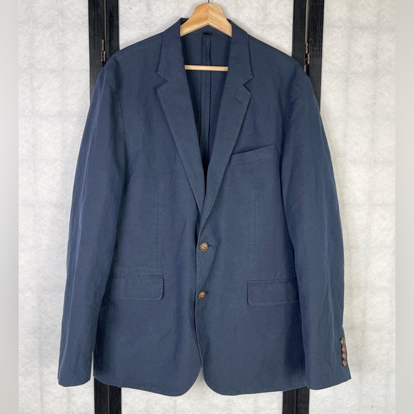 J.Crew Ludlow slim-fit unstructured blazer in Portuguese cotton-linen blend. 42R